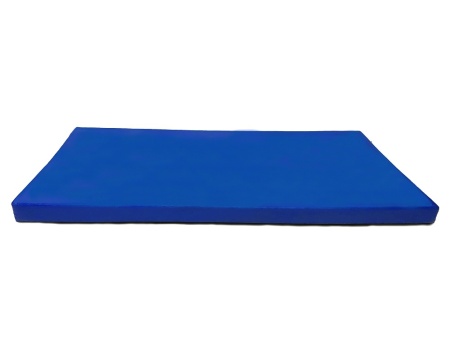 Мат спортивный гимнастический 120х80х10 см, синий фото